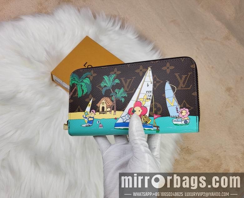 1:1 Louis Vuitton Bags Zippy 82839 19.5x10.5x2.5cm zy