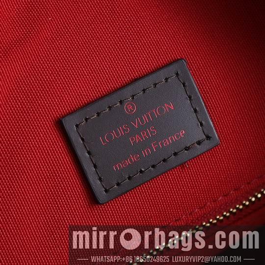 1:1 Louis Vuitton Bags M43704咖啡红 白格粉35.5x14x33.5cm ww