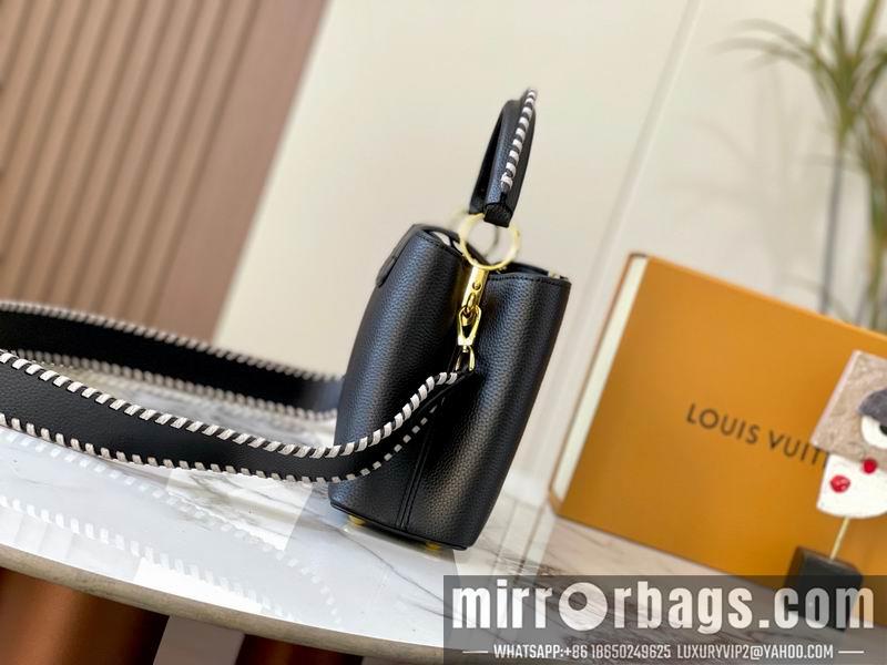 1:1 Louis Vuitton Bags Hatucines M21127黑色编织27x18x9cm ss
