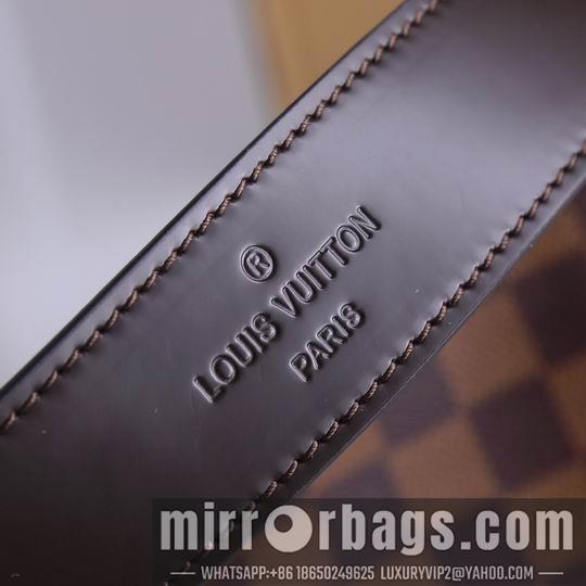 1:1 Louis Vuitton Bags M43704咖啡红 白格粉35.5x14x33.5cm ww