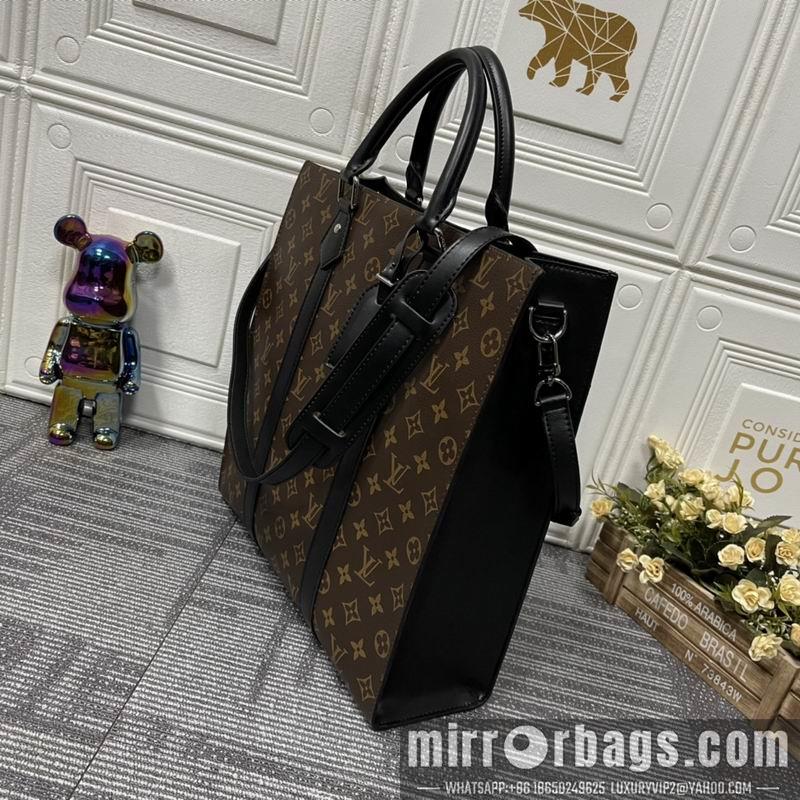 1:1 Louis Vuitton Bags Sac Plat M46452黑花 老花 压花36.5x38x9cm ss