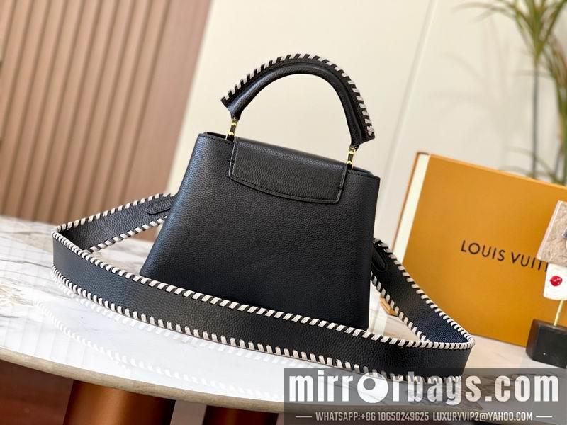 1:1 Louis Vuitton Bags Hatucines M21127黑色编织27x18x9cm ss