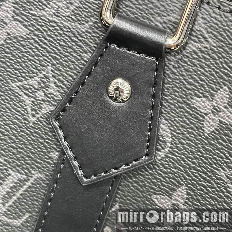 1:1 Louis Vuitton Bags Sac Plat M46452黑花 老花 压花36.5x38x9cm ss