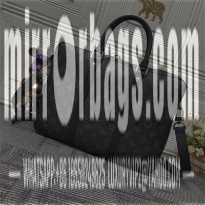 1:1 Louis Vuitton Bags Voyage M46457黑花 老花 黑格 压格 十字纹36.5x27.5x6cm ss