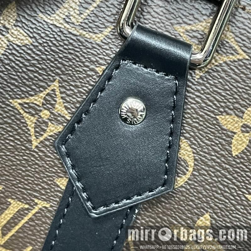 1:1 Louis Vuitton Bags Sac Plat M46452黑花 老花 压花36.5x38x9cm ss