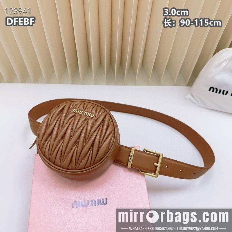 Miumiu belt 30mmX90-115cm 8L02