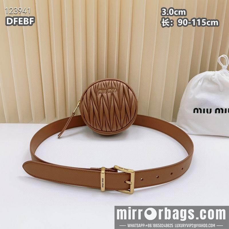Miumiu belt 30mmX90-115cm 8L02