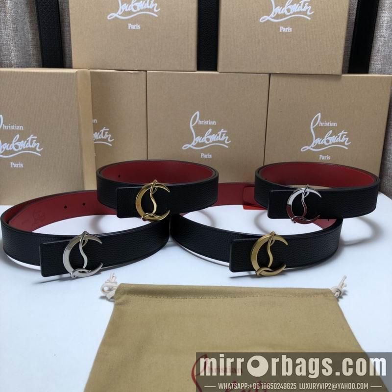 Christian Louboutin belt 35mmX95-125cm 7D01