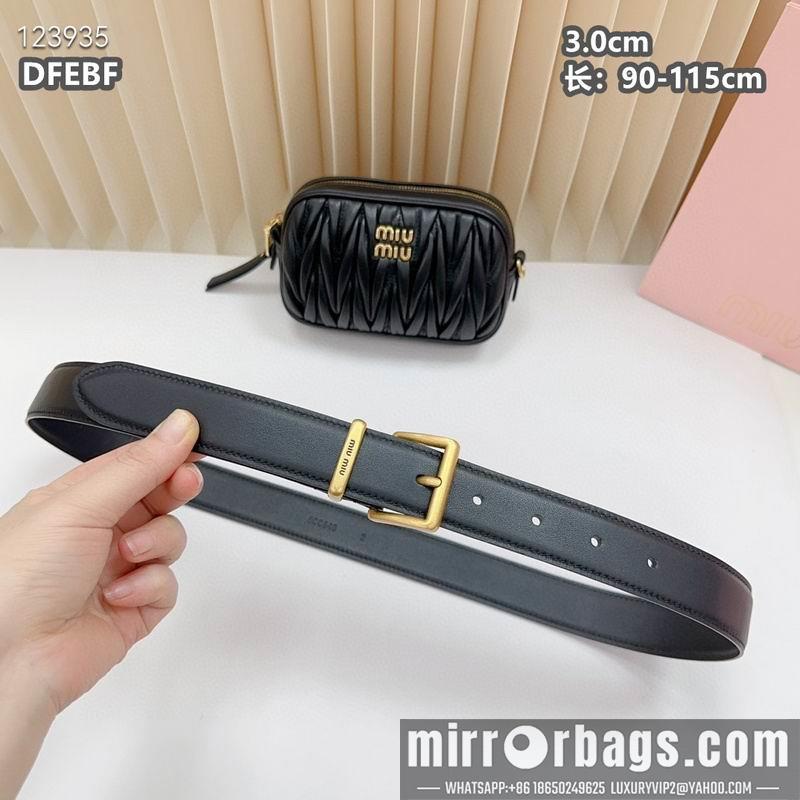 Miumiu belt 30mmX90-115cm 8L03