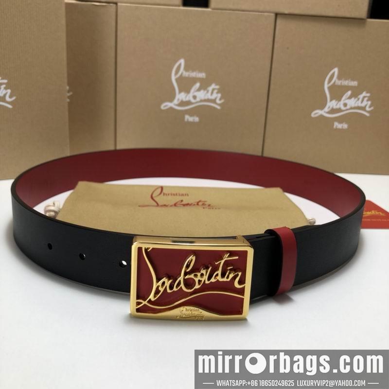 Christian Louboutin belt 35mmX95-125cm 7D02