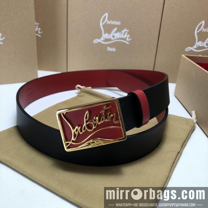 Christian Louboutin belt 35mmX95-125cm 7D02