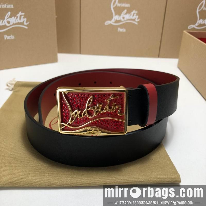Christian Louboutin belt 35mmX95-125cm 7D02
