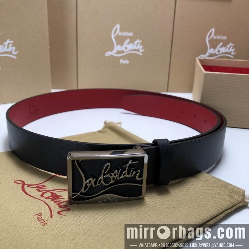 Christian Louboutin belt 35mmX95-125cm 7D02