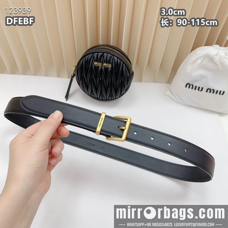 Miumiu belt 30mmX90-115cm 8L02