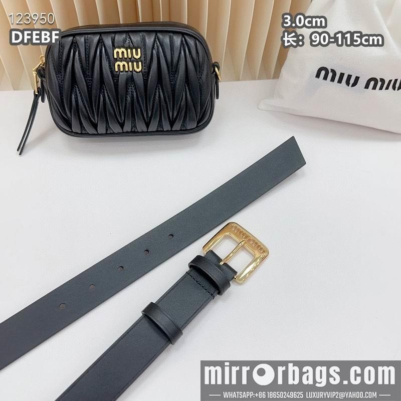 Miumiu belt 30mmX90-115cm 8L01