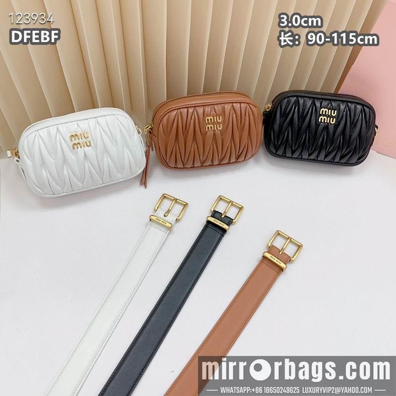 Miumiu belt 30mmX90-115cm 8L03