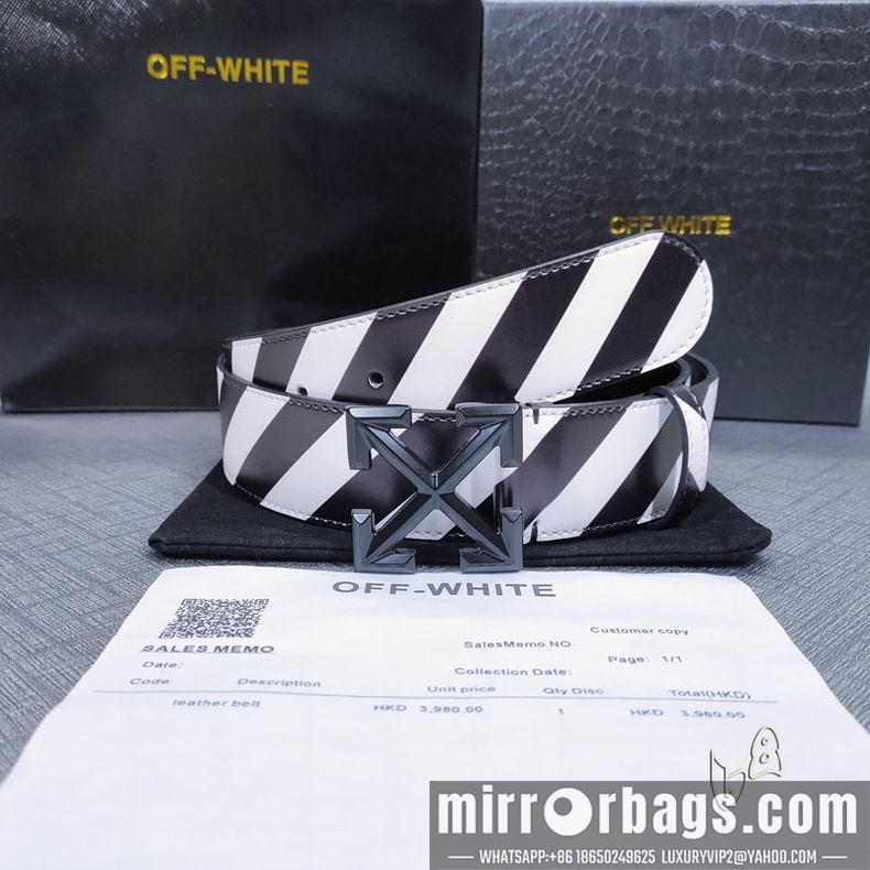 Off White belt 38mmX80-125cm lb082802