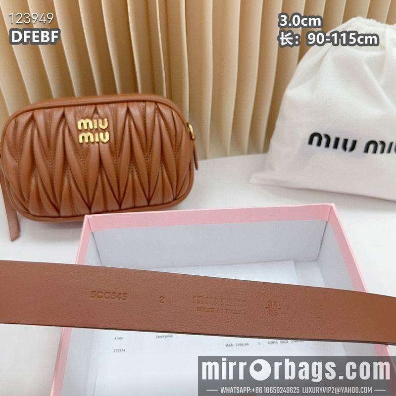 Miumiu belt 30mmX90-115cm 8L01