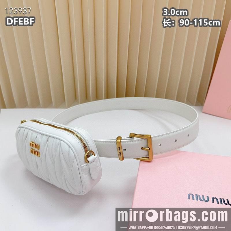 Miumiu belt 30mmX90-115cm 8L03