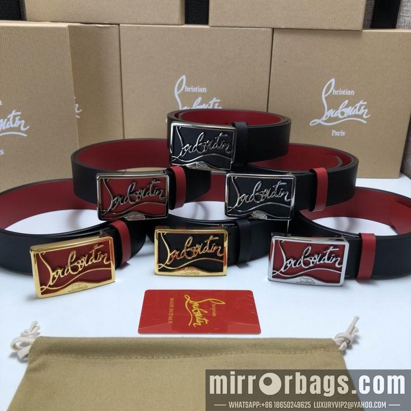 Christian Louboutin belt 35mmX95-125cm 7D02