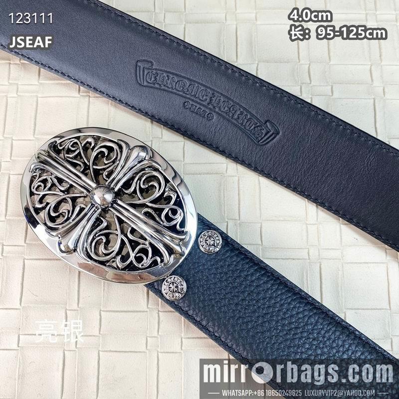 Chrome Hearts belt 40mmX95-125cm 8L01