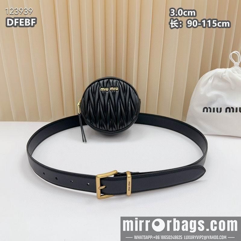 Miumiu belt 30mmX90-115cm 8L02