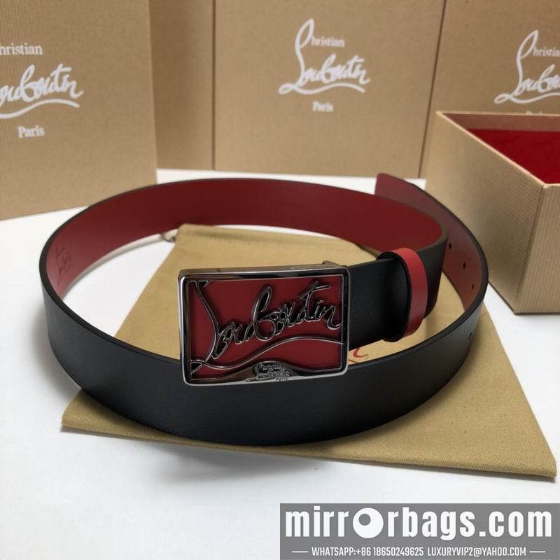 Christian Louboutin belt 35mmX95-125cm 7D02