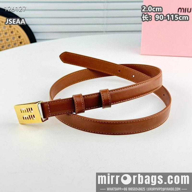 Miumiu belt 20mmX90-115cm 8L07