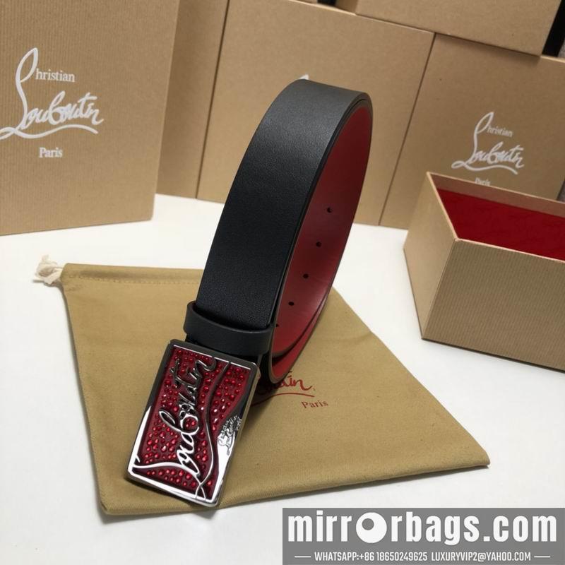 Christian Louboutin belt 35mmX95-125cm 7D02