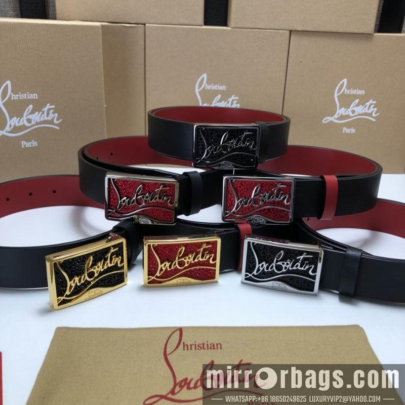 Christian Louboutin belt 35mmX95-125cm 7D02