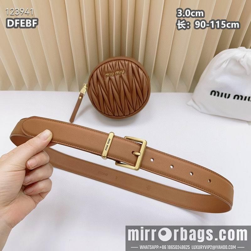 Miumiu belt 30mmX90-115cm 8L02