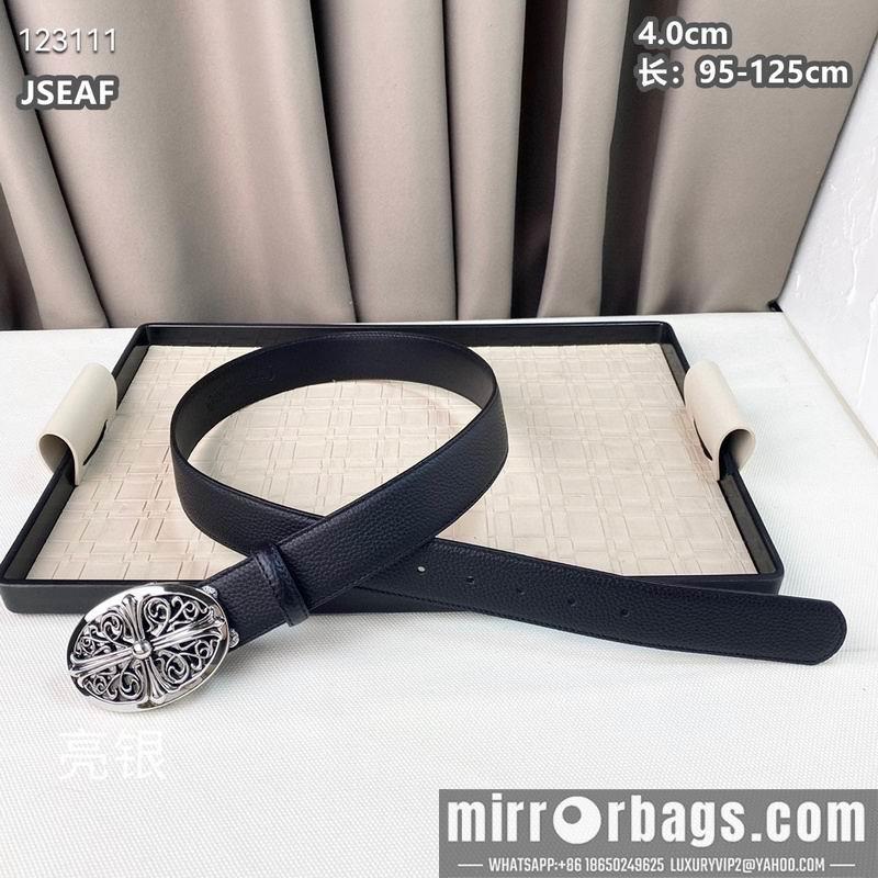 Chrome Hearts belt 40mmX95-125cm 8L01