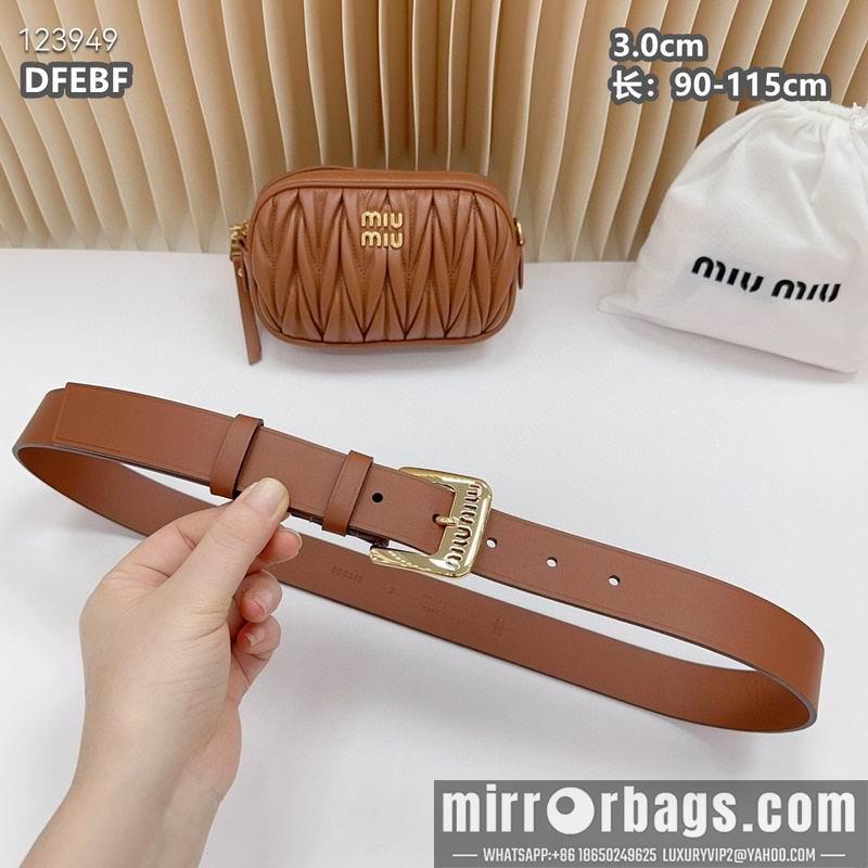 Miumiu belt 30mmX90-115cm 8L01