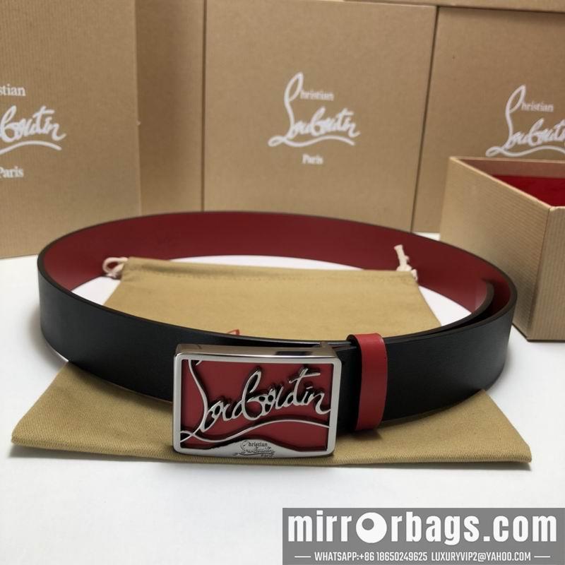 Christian Louboutin belt 35mmX95-125cm 7D02