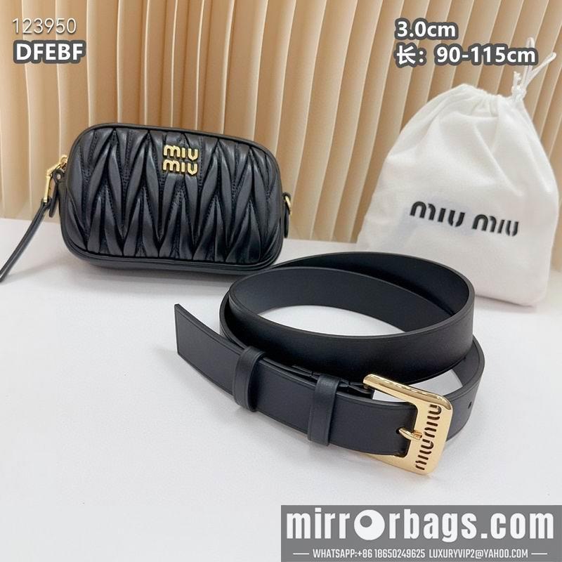 Miumiu belt 30mmX90-115cm 8L01