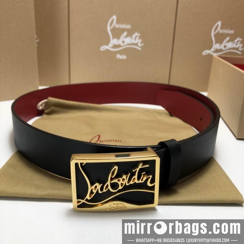 Christian Louboutin belt 35mmX95-125cm 7D02