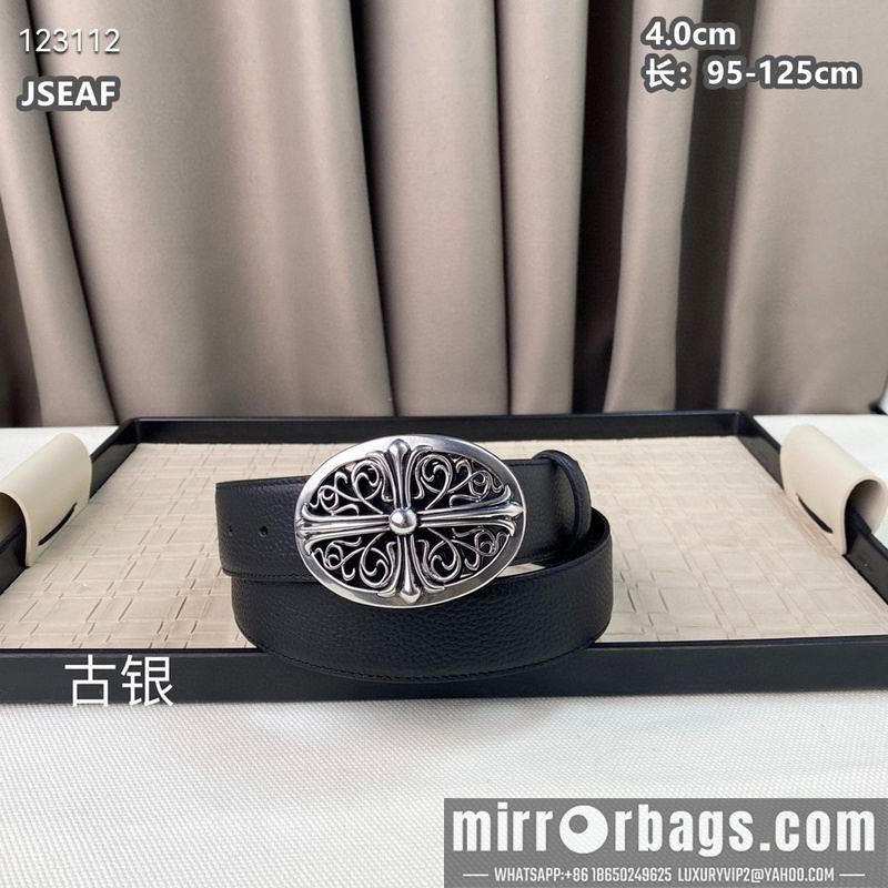 Chrome Hearts belt 40mmX95-125cm 8L01