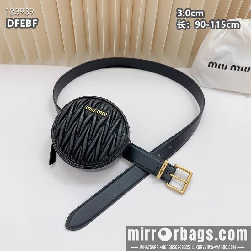 Miumiu belt 30mmX90-115cm 8L02