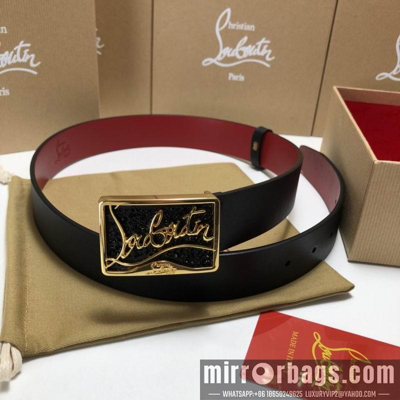 Christian Louboutin belt 35mmX95-125cm 7D02