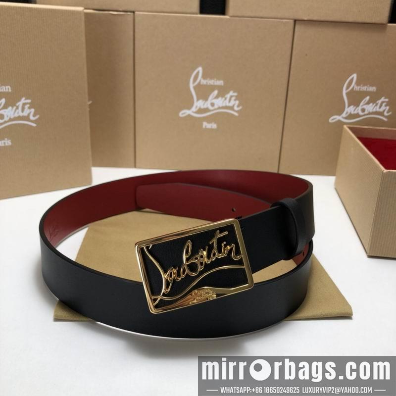 Christian Louboutin belt 35mmX95-125cm 7D02