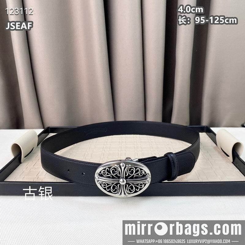 Chrome Hearts belt 40mmX95-125cm 8L01