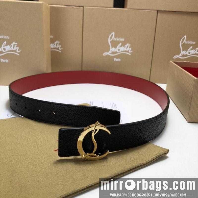 Christian Louboutin belt 35mmX95-125cm 7D01