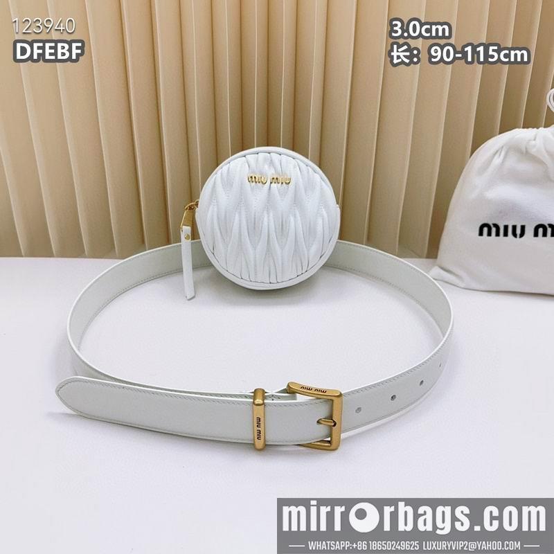 Miumiu belt 30mmX90-115cm 8L02