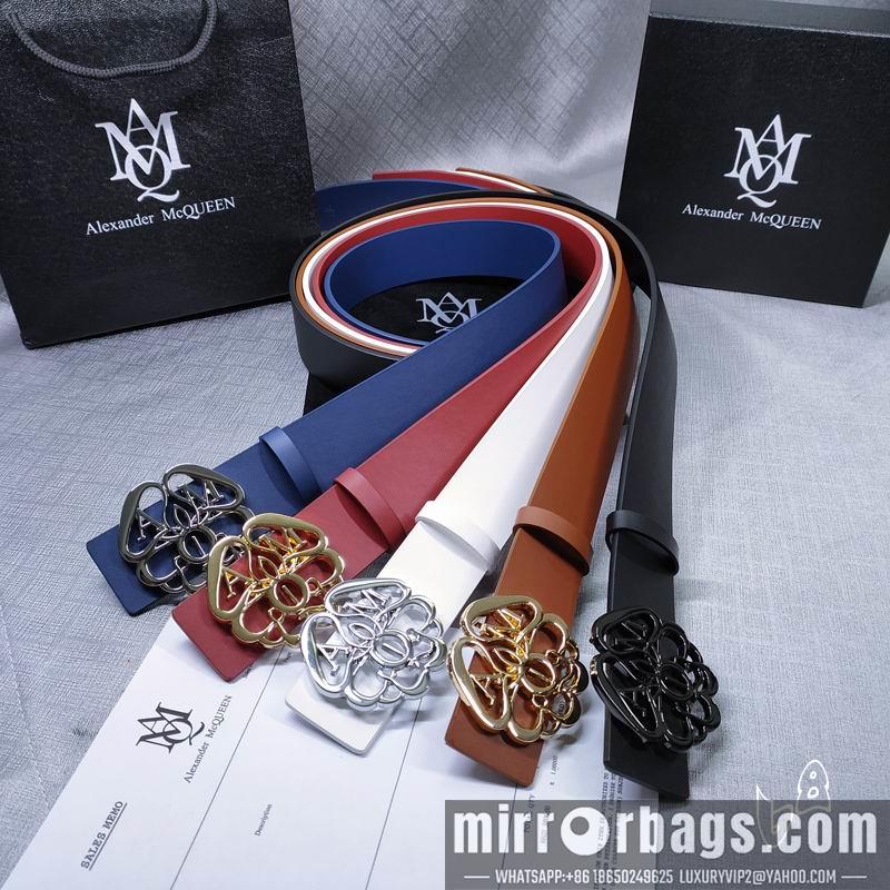 McQueen belt 38mmX80-125cm lb071801