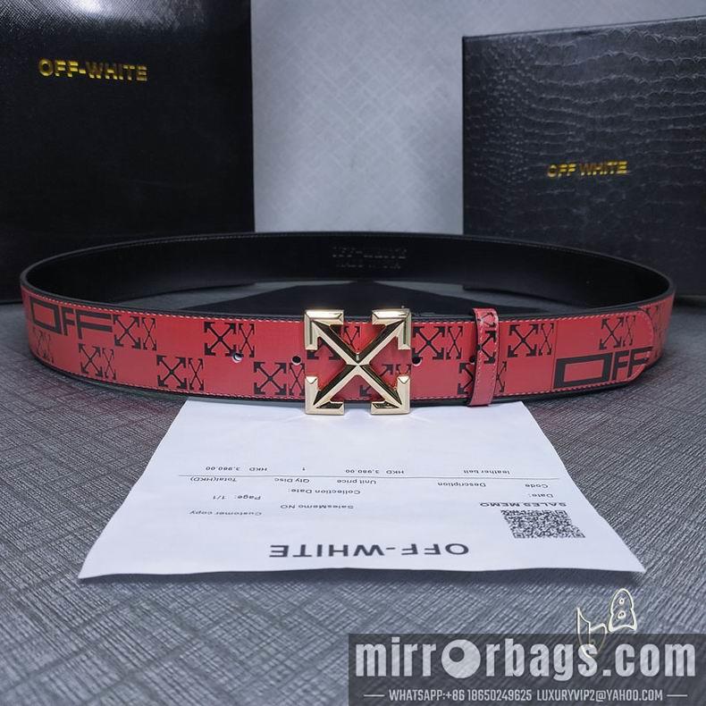 Off White belt 38mmX80-125cm lb082801
