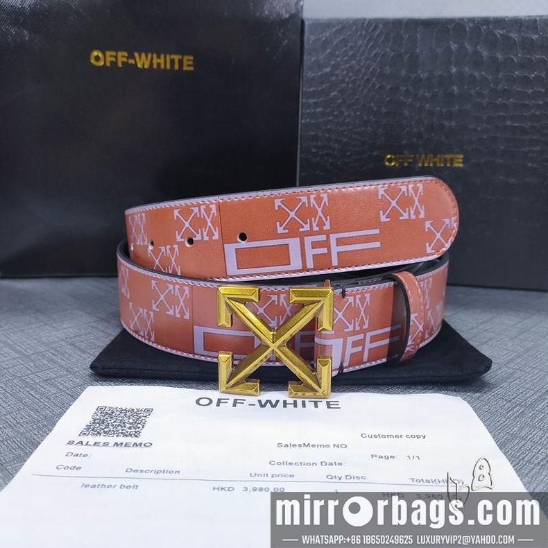 Off White belt 38mmX80-125cm lb082801