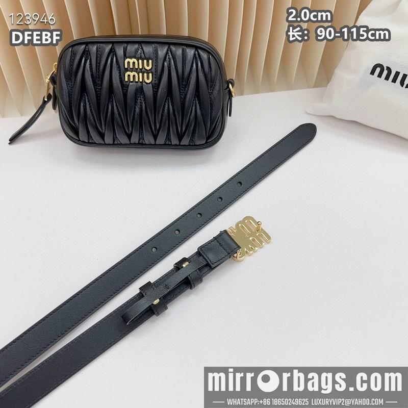Miumiu belt 20mmX90-115cm 8L08