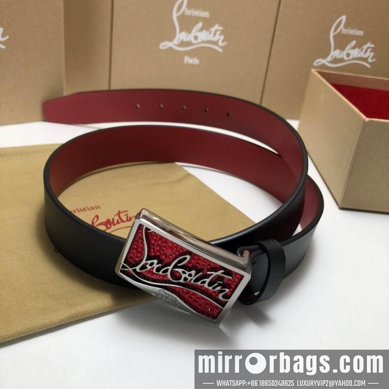 Christian Louboutin belt 35mmX95-125cm 7D02
