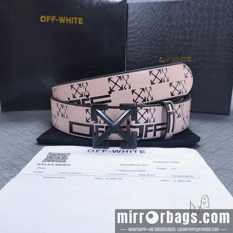 Off White belt 38mmX80-125cm lb082801