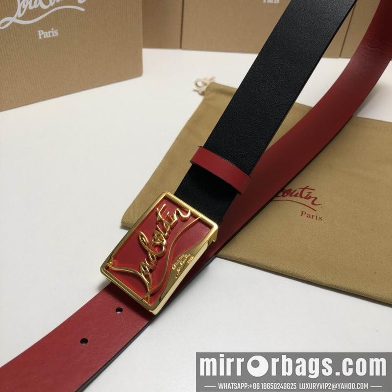 Christian Louboutin belt 35mmX95-125cm 7D02